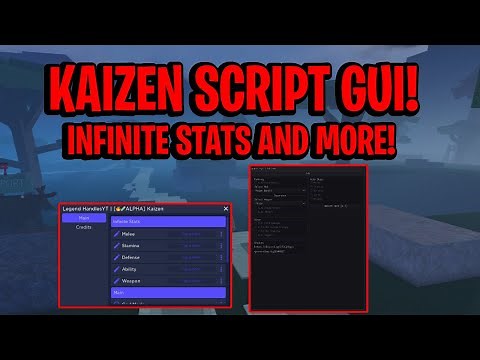 [🔥🧪ALPHA] Kaizen Script GUI Hack (INFINITE STATS, AUTOFARM, INF YEN, AND MORE) *PASTEBIN*