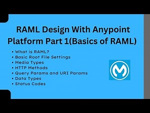 Part 1 :- RAML Module | RAML Basics | Root File | Media Types | Status Codes | Indentation | Mule 4
