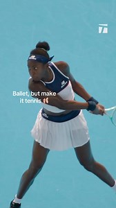 the dance continues for Coco 🩰 Watch her QF match tonight on the TC App 📲 | Tennis Channel