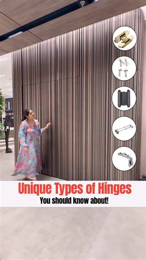 Sonika Khurana Sethi | Coloraza Interior Design on Instagram: "5 Hinges You Should Know About! From sleek concealed hinges to ultra-functional 180° wardrobe hinges — here are must-know types to elevate your home design: 1. Concealed Hinges – Clean & modern, perfect for wardrobes and doors. Recommended: Hafele 2. Pivot Hinges – Let your door swing both ways from top & bottom. Recommended: Ebco, Hettich 3. Double Action Spring Hinges – Another way to create dual-swing doors. Recommended: Hafele 4.