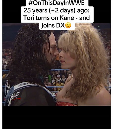 After weeks of torment at the hands of DX, but also mischievous behaviour from Tori, the big reveal! X-Pac seems to thrive on taunting The Big Red Machine! #onthisdayinwwe
