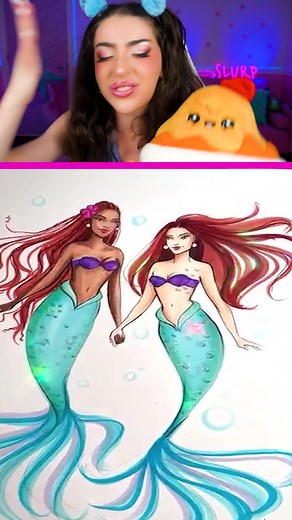 Two Mermaids🤔 #thelittlemermaid