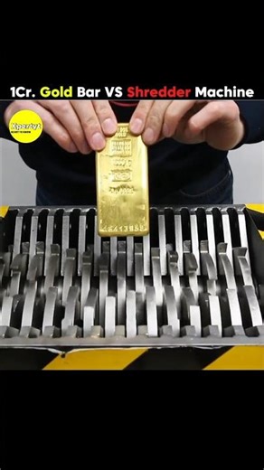 ₹1 Crore Gold vs Shredder Machine 😱 | #shorts #ytshorts #viral