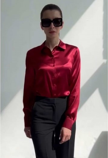 Blusa satinada más solicitada - Compra en línea en Perú