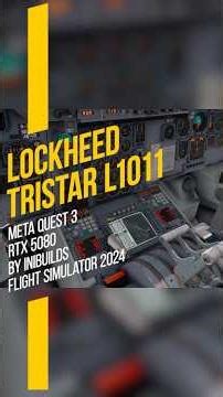 Decolagem do Tristar L1011 da Inibuilds no Flight Simulator 2024