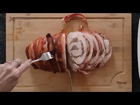 How to stuff and roll turkey breast fillet