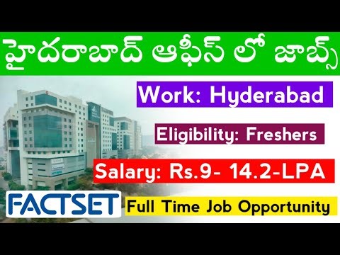 FACTSET Company Jobs in Hyderabad | Latest Freshers High Paying Jobs || Product Specialist Jobs 2025