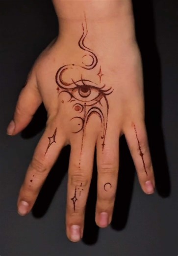Augen zeichnen: Kunst mit Henna und Tattoo