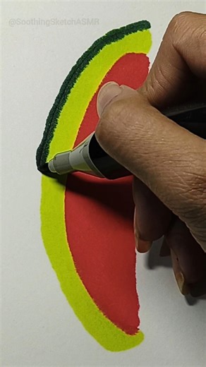 Cute Watermelon Drawing 🍉 | Wait Till End | Kawaii Art