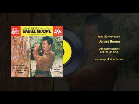 Walt Disney's Daniel Boone and songs of Other Heroes (DBR-97) | Vintage Disney Vinyl Restored