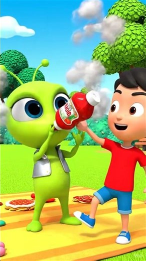 A cute alien tries to follow Earth rules…