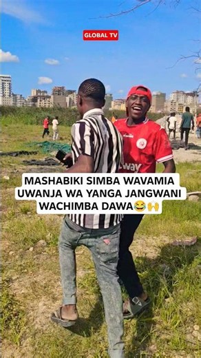 MASHABIKI SIMBA WAVAMIA UWANJA WA YANGA JANGWANI WACHIMBA DAWA😂🙌 #shorts #yangasc #simbasc