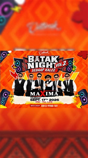 Sedikit throwback dari malam yang seru di Outbreak Signature saat Mangopi kemarin🎶 Next up: Batak Night — Sedaap Kalee Vol. 2 🔥 🗓️ Kamis, 17 September 2026 📍 Outbreak Signature Bekasi ⏰ 19.00 Yang kemarin hadir, pasti tahu vibes-nya. Yang belum pernah? Wajib ikut yang kali ini. 😎