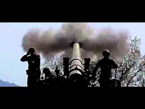 M110A2 SP firing, slow motion.