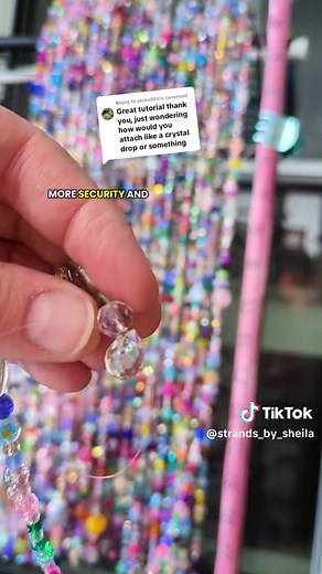 How to Attach Crystal Drops to Beaded Curtains