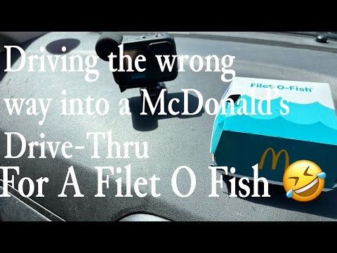 I Drove The Wrong Way Into A McDonald's Drive Thru!! , McDonald's Double Filet O Fish Review