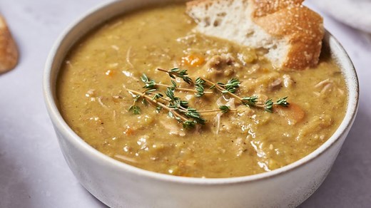 Chunky Slow Cooker Split Pea Soup Recipe