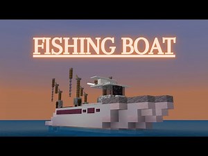 Minecraft: How to build a Fishing Boat in Minecraft | Minecraft Fishing Boat Tutorial