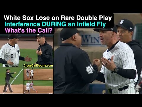 White Sox Lose on Interference DURING Infield Fly as Umpires Call Game-Ending Double Play, By Rule