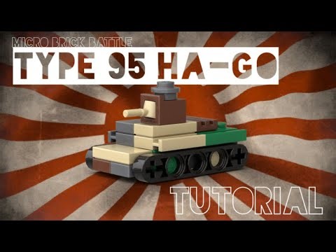 Lego WW2 Type 95 Ha-Go Battlin’ Bricks/Micro Brick Battle tutorial/Building Instructions