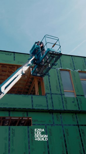 Window install days are some of our favorites—every seal, shim, and frame makes a difference. | Ezra Lee Design Build