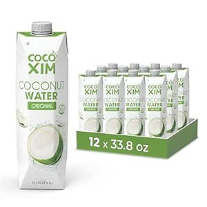 COCOXIM Ready to Drink Pure Coconut Water - 33.8 oz (Pack of 12)| Zero Added Sugar |100% Natural & Fresh with Electrolytes & Nutrients | Halal & Kosher Certified | Alternative to Soda, Soft Drinks and Sports Drinks