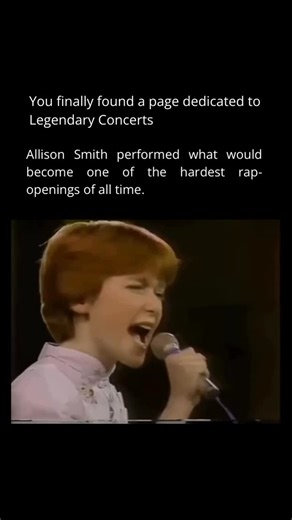 Legendary Concerts on Instagram: "This clip is from Allison Smith’s performance of “Tomorrow” from Annie, a moment that later took on a second life online. Decades after this broadcast, the opening line she belts — “The sun’ll come out…” — was flipped and sampled in rap edits and meme remixes, turning her innocent Broadway delivery into an unexpectedly iconic intro in hip-hop internet culture. What started as a clean, classic musical-theatre performance from the early ’80s ended up becoming one 