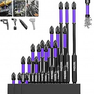 Upgraded High Hardness and Strong Magnetic Bit, 6PCS Anti-Shock Strong Magnetic Non-Slip Bit,D1 Impact Driver Bit Set,Updated Magnetic Screwdriver Set (3Set)