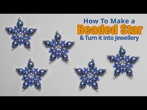 How to make beaded stars and turn them into jewelry!