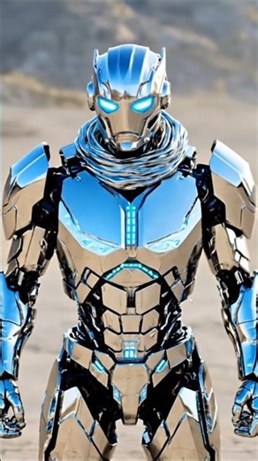 Real Life Silver Robot! 🤖 Futuristic Armor Transformation ⚡ #shorts