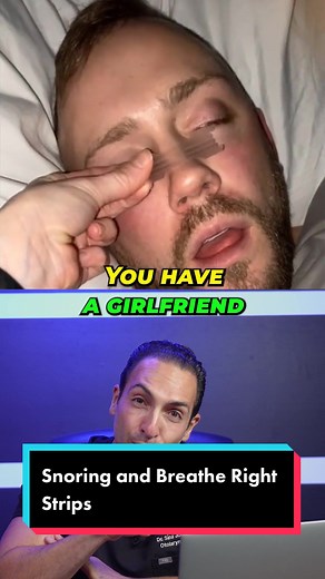 Snoring and Breathe Right Nasal Strips