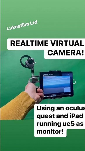 Real-time Virtual camera in UE5! #unrealengine #indie #vr #vfx #oculusquest
