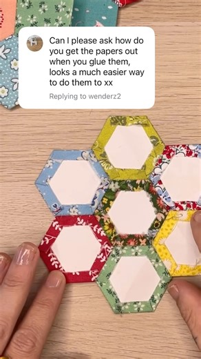 Most asked question about EPP glue basting #epp #englishpaperpiecing #quilting #patchwork #sewing