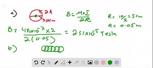 SOLVED:∙A single circular current loop 10.0 cm in diameter carries a 2.00 A current. (a) What is the magnetic field at the center of this loop? (b) Suppose that we now connect 1000 of these loops in series within a 500 cm length to make a solenoid 500 cm long. What is the magnetic field at the center of this solenoid? Is it 1000 times the field at the center of the loop in part (a)? Why or why not?