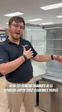 HOW TO: Removing Drawers in your LG Counter-Depth Zero Clearance Refrigerator #homeappliances #howto