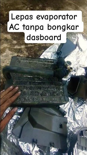 No need to bother dismantling the dashboard, here's an easy way to remove the car AC evaporator #...
