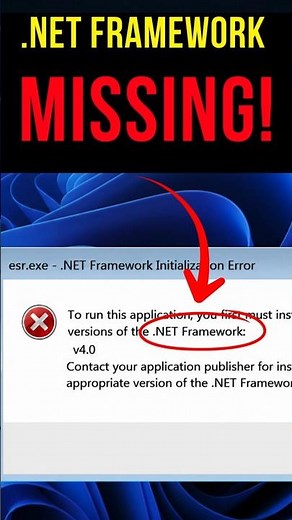 Fix .NET Framework Error (2026)