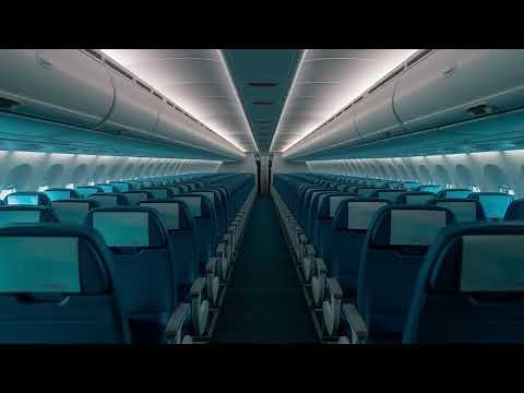 Airplane Cabin Sounds Ambience | Great for Sleeping & Homework | 10 Hours