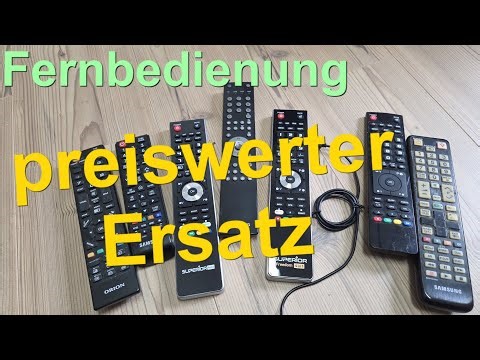 Fernbedienung verloren oder defekt ? Ersatzfernbedienung günstig selber ersetzen