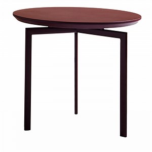 Pretty Round Purple Red Side Table by Angeletti Ruzza