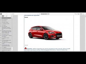 Downloadable Workshop Manual For Ford Focus (2018-2021) In Pdf Format