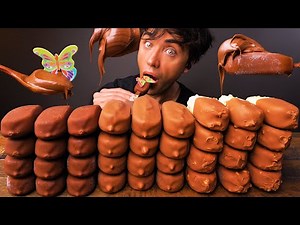 ASMR CHOCOLATE ICE CREAM MAGNUM NUTELLA MILKA DESSERT MUKBANG 초콜렛 아이스크림 먹방 チョコレートアイスクリーム