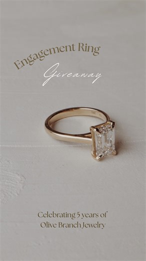 Olive Branch Jewelry on Instagram: "One More Rule!! Post to your stories! Details: 2.5ct Engagement Ring Giveaway 💍 We’re turning five — and celebrating the best way we know how… with diamonds! To mark our 5th birthday, we’re giving away a 2.5ct engagement ring valued at $5,000. The ring will be made in our best-selling Piper setting, customized just for you: • Choose between a 2.5ct Oval or 2.5ct Emerald-cut • Choose 14K White Gold or 14K Yellow Gold How to Enter 1. Post this to your Story 2.
