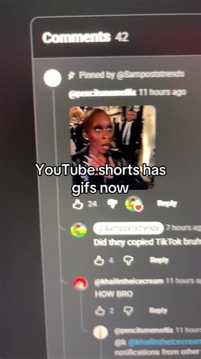 YouTube shorts has gifs now #youtube #youtubeshorts #fyp #viral #gifs | youtube shorts gif