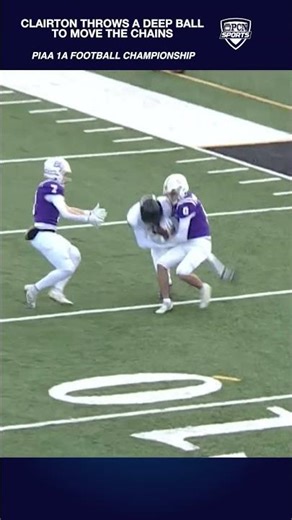 Clairton Launches a Long Pass | 2025 PIAA 1A Football Championship