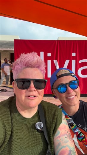 Megan married Meagan on Instagram: "This was SUCH a blast! Have you been? Would you go? @oliviatravels #wlw #lgbtqia🌈 #lgbttravel"