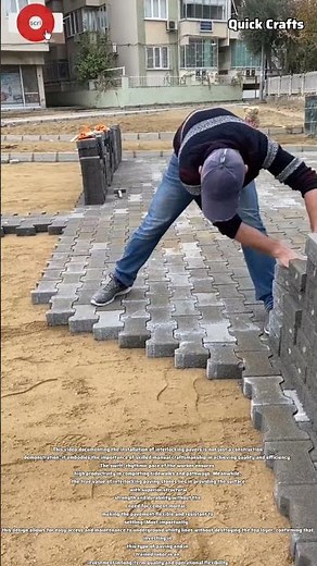 ​Skilled Paver Installation: Mastering the Art of Interlocking Pathways #shorts