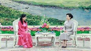 11K views · 261 reactions | Peng Liyuan, wife of General Secretary of the Communist Party of China Central Committee and Chinese President #XiJinping, chatted over tea with Ngo Phuong Ly, wife of General Secretary of the Communist Party of Vietnam Central Committee and Vietnamese President To Lam, in Beijing on August 19. | CGTN | Facebook