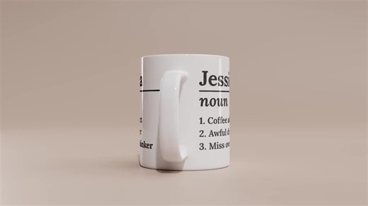Personalised Definition Mug, Custom Name Dictionary Noun Cup, Funny Traits Gift, Gift for Her, Best Friend, Coworker, Christmas Present - Etsy UK