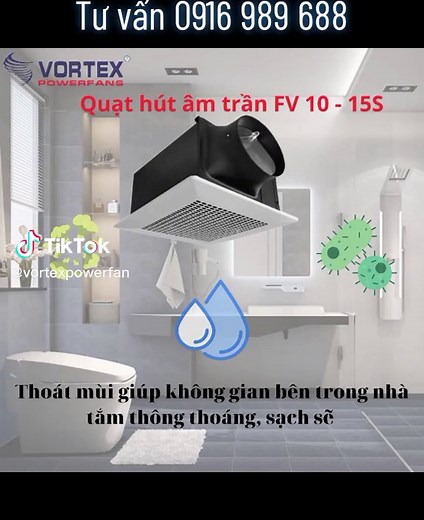 Quạt hút âm trần FV 10-15S bảo hành 24 tháng. GIÁ TỐT NHẤT CHO DỰ ÁN #vortex #quatthonggio #quatlitam #quatthonggiohutmui #quathut #quathutamtran